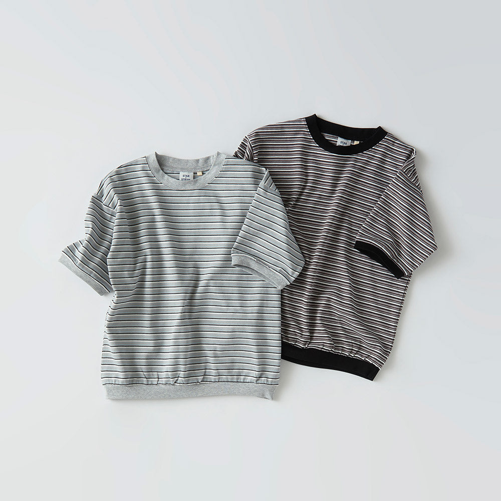 multi border T-shirt / STAR & STRIPE